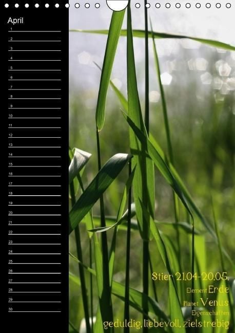 Produktbild: Naturbilder mit Sternzeichen / Geburtstagskalender (Wandkalender immerw&auml;hrend DIN A4 hoch)