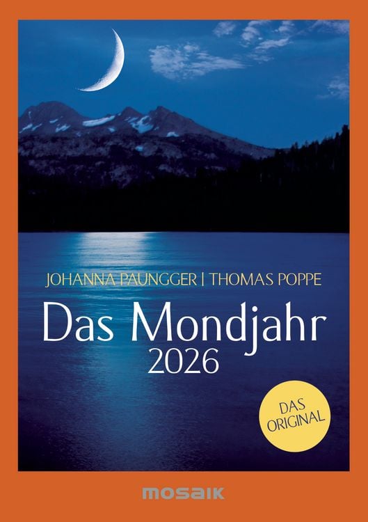 Produktbild: Das Mondjahr 2026 - s/w Taschenkalender
