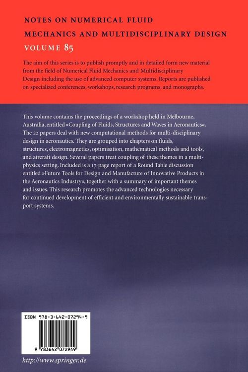 Produktbild: Coupling of Fluids, Structures and Waves in Aeronautics