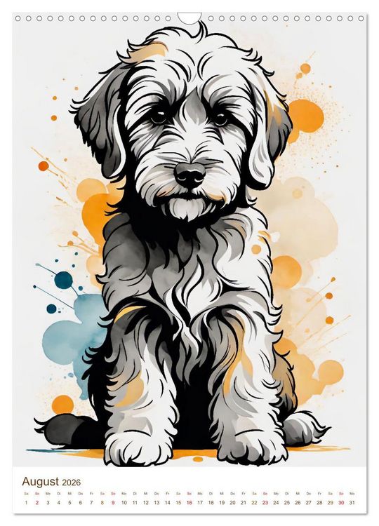 Produktbild: Der Labradoodle (Wandkalender 2026 DIN A3 hoch), CALVENDO Monatskalender
