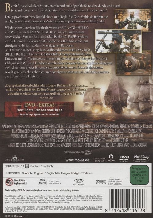 Produktbild: Pirates of the Caribbean 3 - Am Ende der Welt
