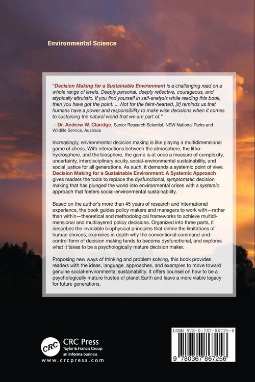 Produktbild: Decision-Making for a Sustainable Environment