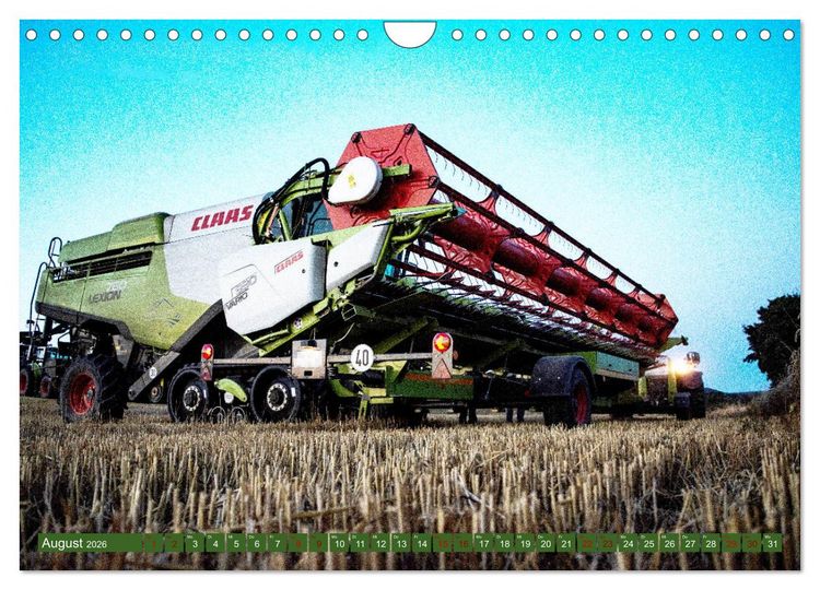 Produktbild: Landwirtschaft - Giganten im Kornfeld (Wandkalender 2026 DIN A4 quer), CALVENDO Monatskalender