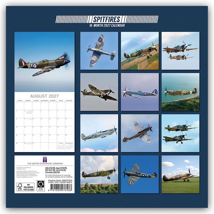 Produktbild: Spitfires &ndash; Spitfire 2027 &ndash; 16-Monatskalender