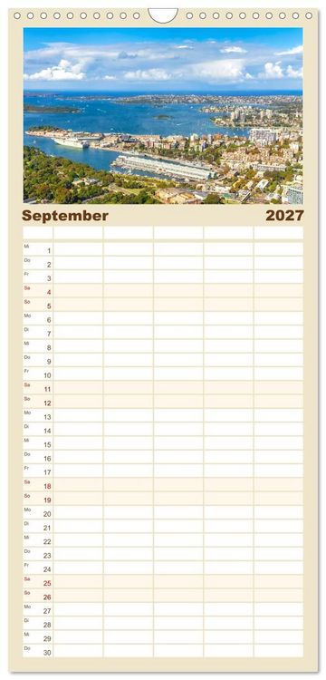 Produktbild: Familienplaner 2027 - Sydney - Pulsierendes Herz Australiens mit 5 Spalten (Wandkalender, 21 x 45 cm) CALVENDO