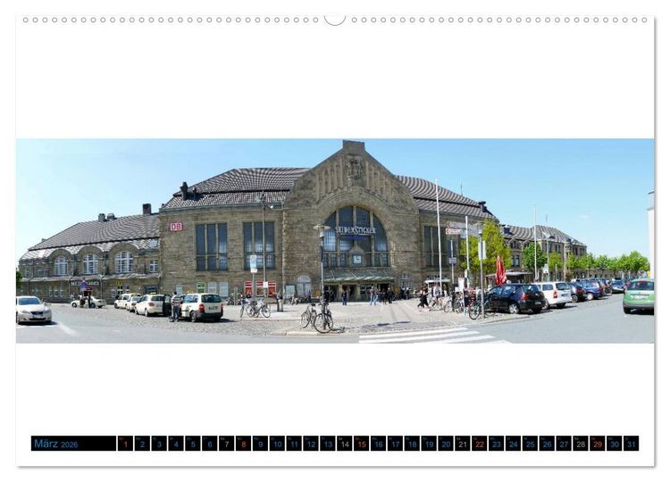 Produktbild: Bielefeld gibt es! Stadtpanoramen (Wandkalender 2026 DIN A2 quer), CALVENDO Monatskalender