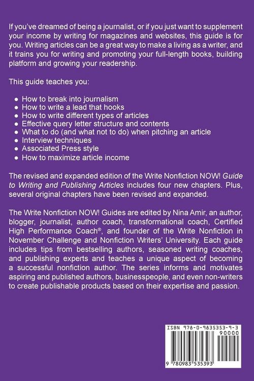 Produktbild: The Write Nonfiction NOW! Guide to Writing and Publishing Articles Revised and Expanded
