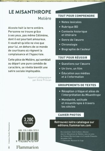 Produktbild: Le misanthrope