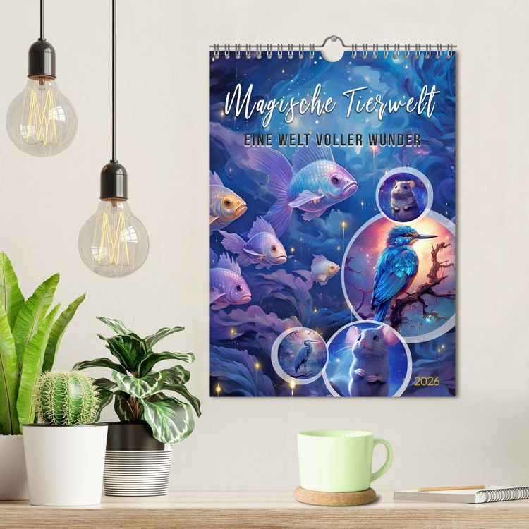 Produktbild: Magische Tierwelt (Wandkalender 2026 DIN A4 hoch), CALVENDO Monatskalender