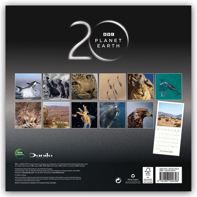Produktbild: BBC Planet Earth III &ndash; BBC Planet Erde III 2027 &ndash; Wandkalender