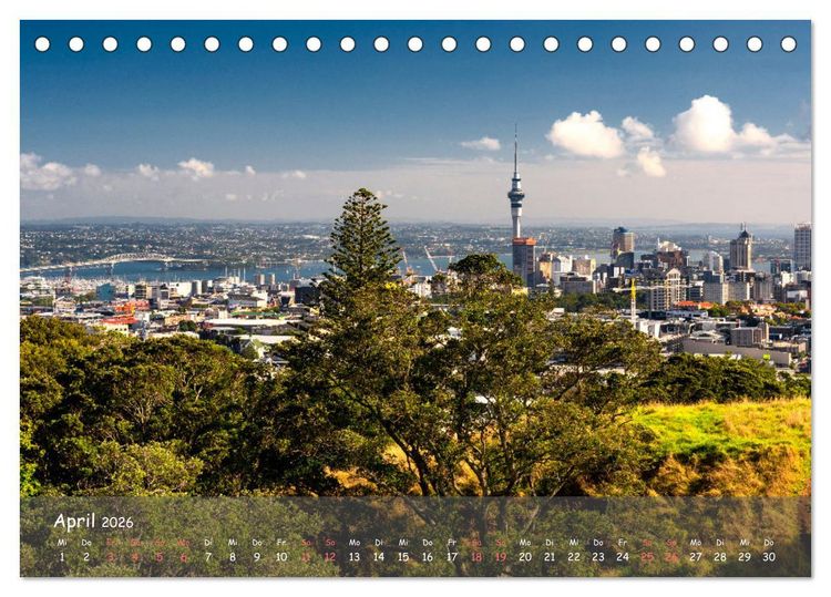 Produktbild: Neuseeland - Wo sich Himmel und Erde begegnen (Tischkalender 2026 DIN A5 quer), CALVENDO Monatskalender