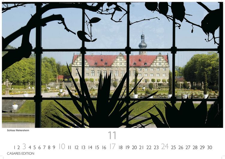 Produktbild: Schl&ouml;sser und G&auml;rten in Baden W&uuml;rttemberg 2024 L 35x50cm