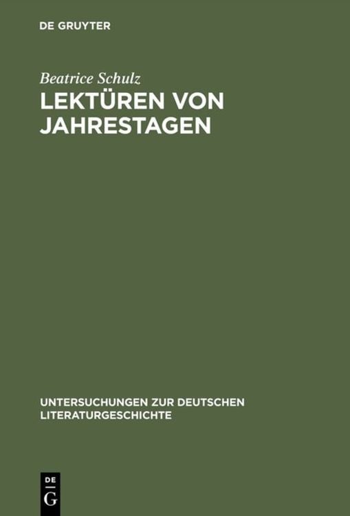 Produktbild: Lekt&uuml;ren von Jahrestagen