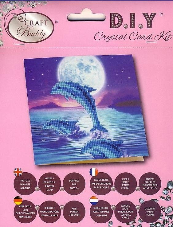Bild vom Artikel Craft Buddy CCK-A11 - Dolphin Pod, 18x18cm Crystal Art Card, Diamond Painting vom Autor 
