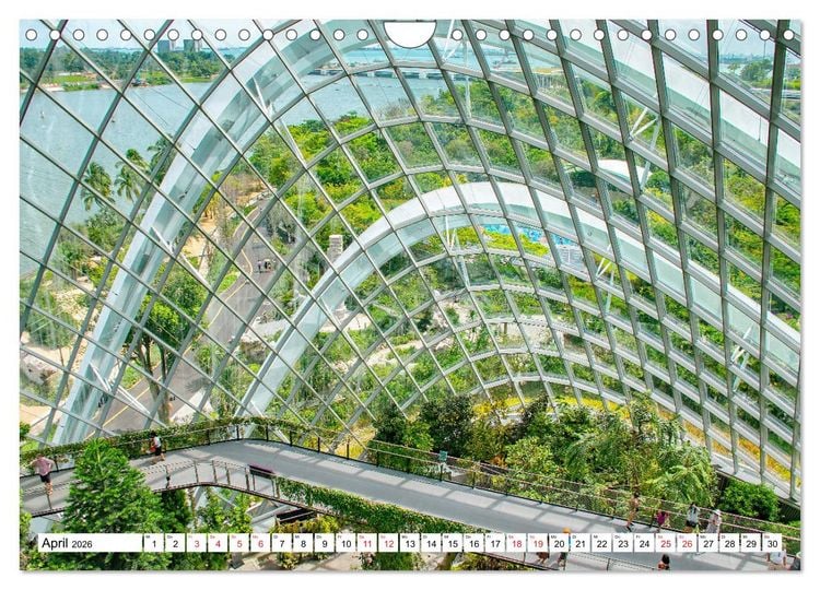 Produktbild: Singapur - faszinierende Stadt (Wandkalender 2026 DIN A4 quer), CALVENDO Monatskalender