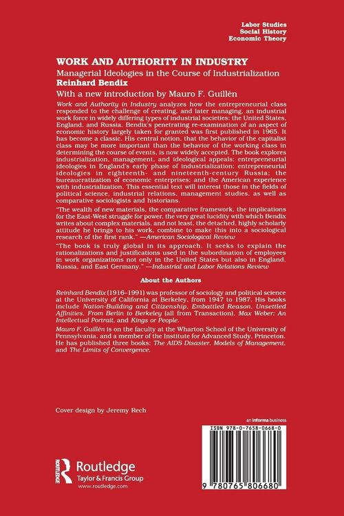 Produktbild: Work and Authority in Industry