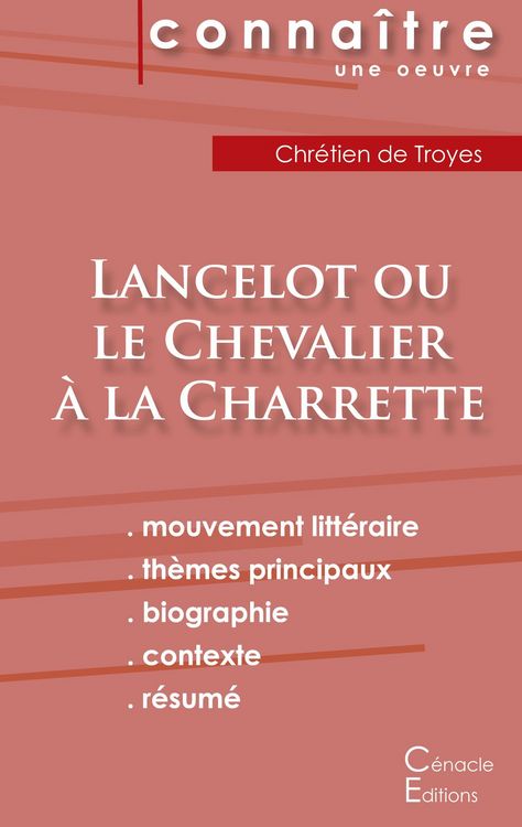 Produktbild: Fiche de lecture Lancelot ou le Chevalier &agrave; la charrette (Analyse litt&eacute;raire de r&eacute;f&eacute;rence et r&eacute;sum&eacute; complet)