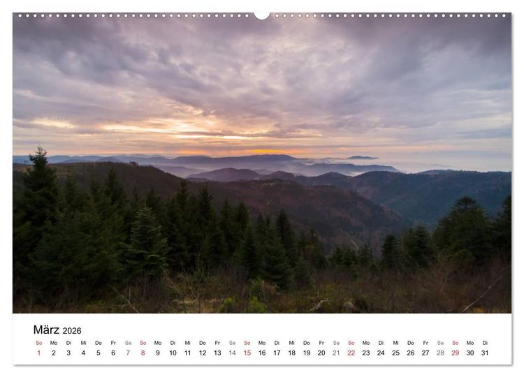 Produktbild: Naturerlebnis Nordschwarzwald (hochwertiger Premium Wandkalender 2026 DIN A2 quer), Kunstdruck in Hochglanz