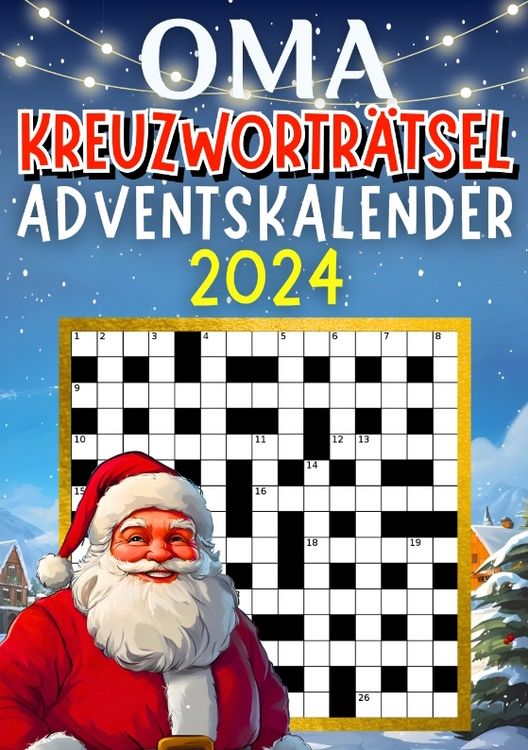 Produktbild: Oma Kreuzwortr&auml;tsel Adventskalender 2024 ● Weihnachtsgeschenk