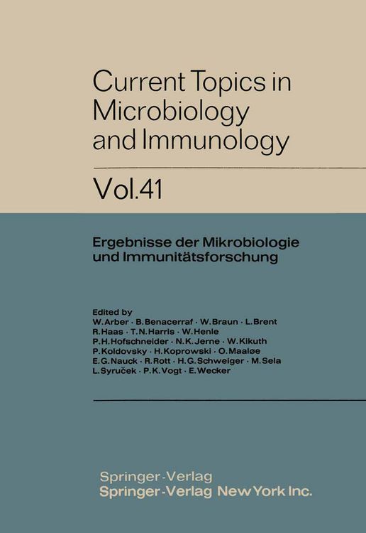 Produktbild: Current Topics in Microbiology and Immunology