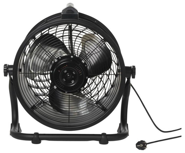 Produktbild: Sygonix Bodenventilator 120W (&Oslash; x H) 520mm x 530mm Schwarz Schwenkbar