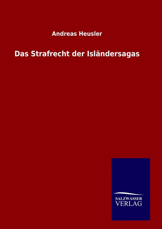 Produktbild: Das Strafrecht der Isl&auml;ndersagas