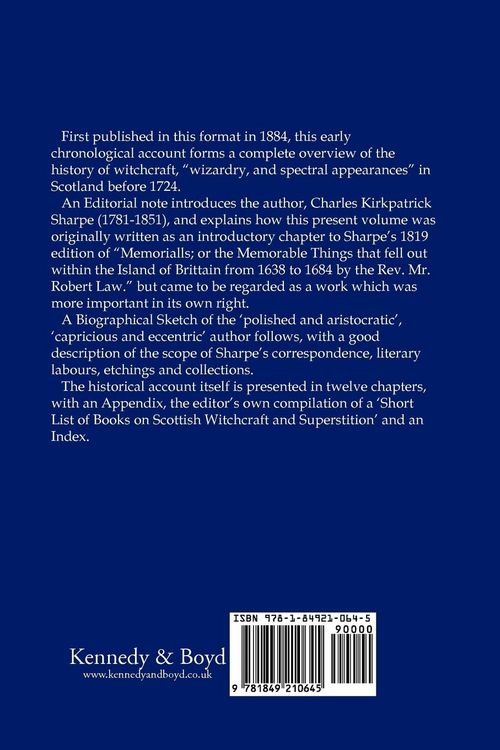 Produktbild: A Historical Account of the Belief in Witchcraft in Scotland