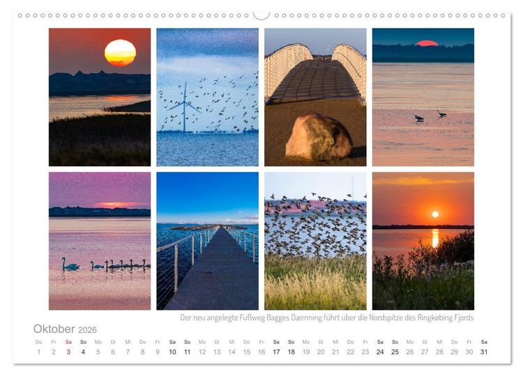 Produktbild: Sehnsucht Holmsland Klit &ndash; Impressionen und Collagen (hochwertiger Premium Wandkalender 2026 DIN A2 quer), Kunstdruck in Hochglanz