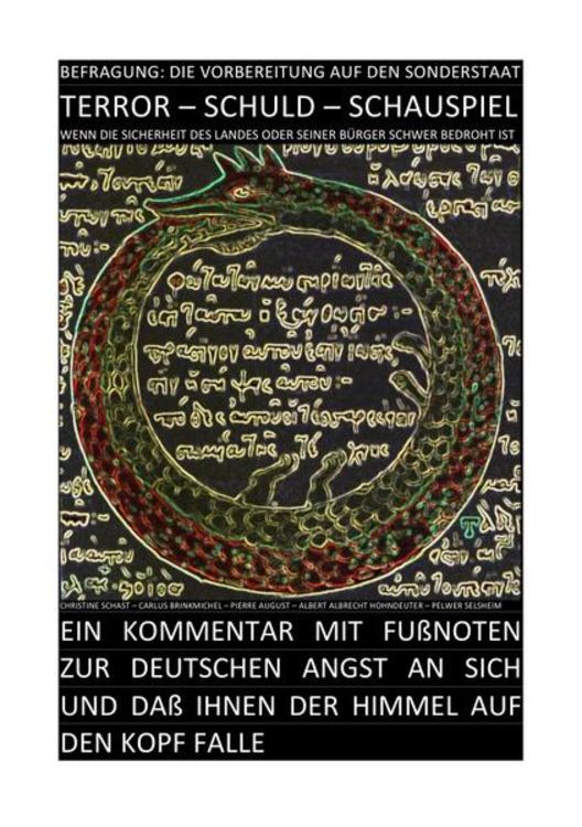 Bild vom Artikel Trivium / Terror – Schuld – Schauspiel: Befragung: die Vorbereitung Auf den Sonderstaat vom Autor Christine Schast