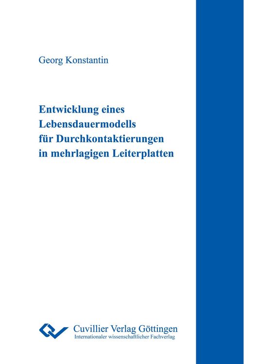 Produktbild: Entwicklung eines Lebensdauermodells f&uuml;r Durchkontaktierungen in mehrlagigen Leiterplatten