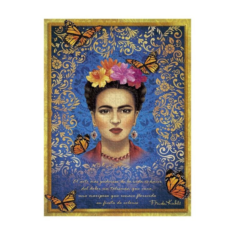 Produktbild: The Colourful Portrait 1000 Piece Jigsaw Puzzle by Paperblanks (Viva Frida)