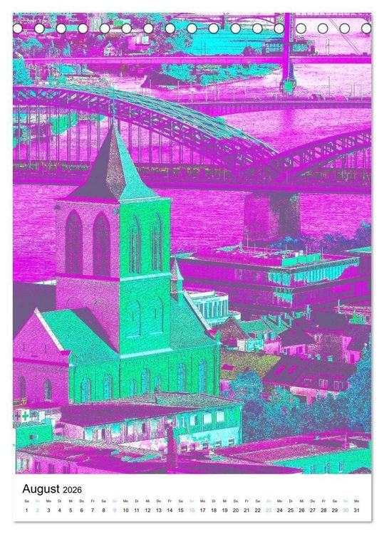 Produktbild: K&ouml;ln "in Hochform" (Tischkalender 2026 DIN A5 hoch), CALVENDO Monatskalender