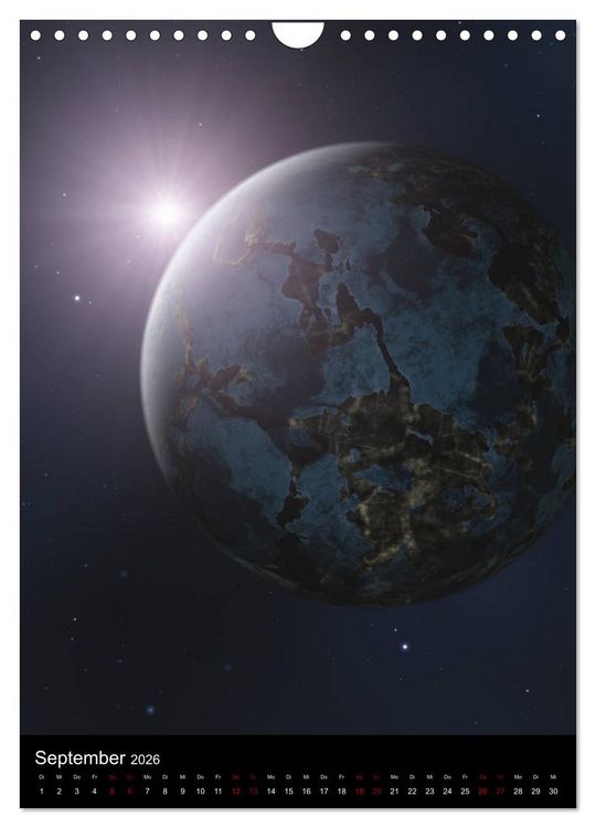 Produktbild: Weit entfernte Welten (Wandkalender 2026 DIN A4 hoch), CALVENDO Monatskalender