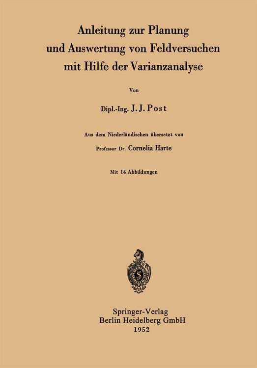 Produktbild: Anleitung zur Planung und Auswertung von Feldversuchen mit Hilfe der Varianzanalyse