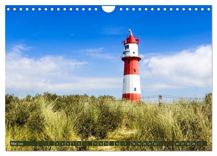 Produktbild: BORKUM Trauminsel in der Nordsee (Wandkalender 2026 DIN A4 quer), CALVENDO Monatskalender
