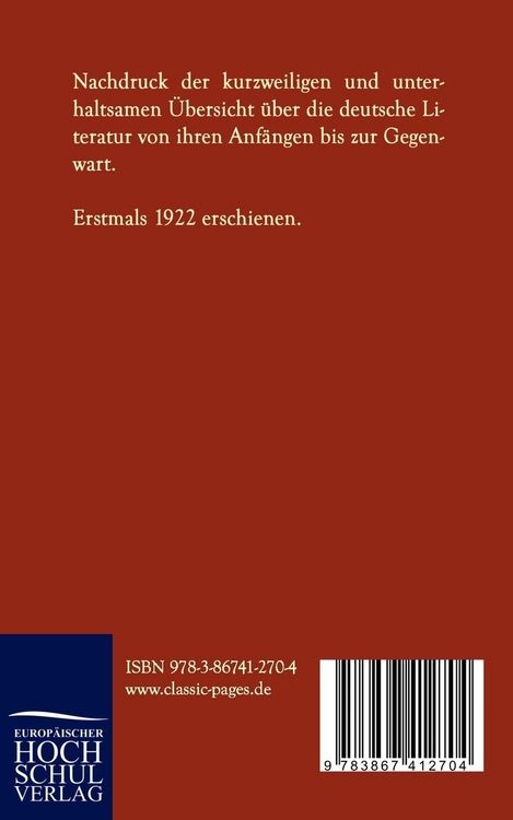Produktbild: Deutsche Literaturgeschichte in einer Stunde