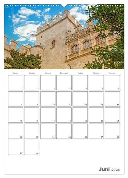 Produktbild: Valencia - Reiseplaner (Wandkalender 2026 DIN A2 hoch), CALVENDO Monatskalender