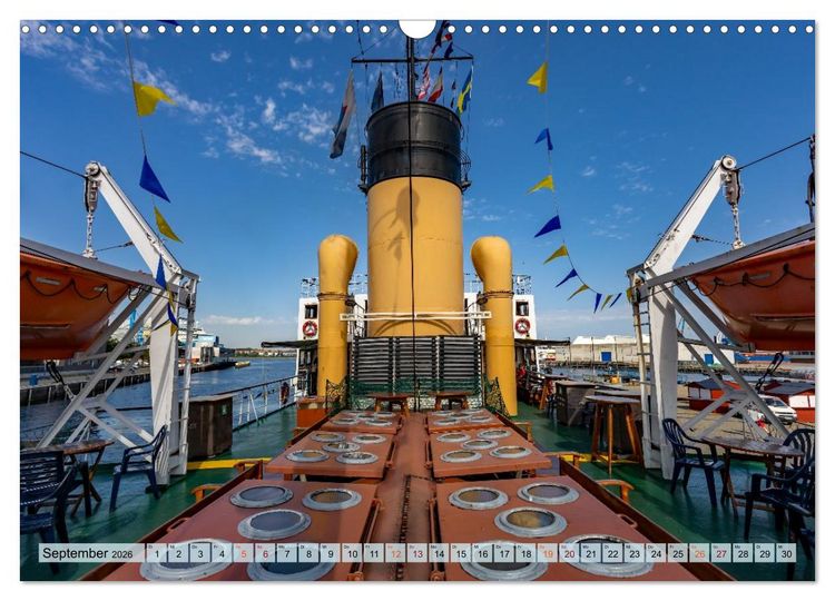 Produktbild: Dampfeisbrecher Stettin - Auf Besuch in der Hansestadt Wismar (Wandkalender 2026 DIN A3 quer), CALVENDO Monatskalender