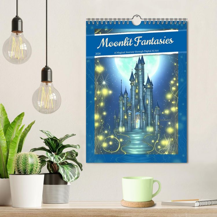 Produktbild: Moonlit Fantasies (Wall Calendar 2026 DIN A4 portrait), CALVENDO 12 Month Wall Calendar
