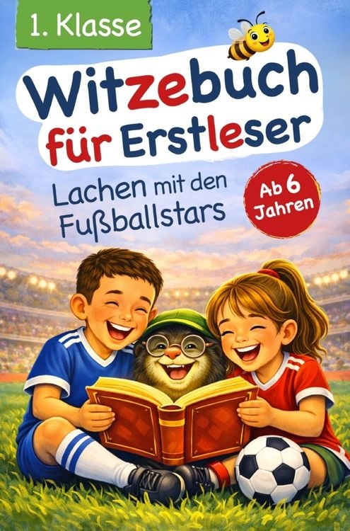 Produktbild: Witzebuch f&uuml;r Erstleser | Lachen mit den Fu&szlig;ballstars