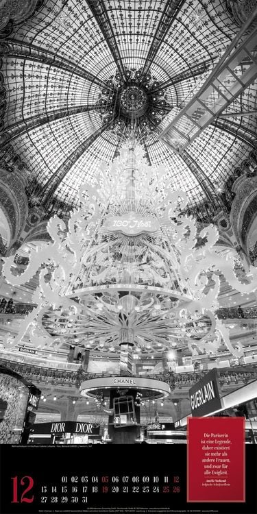 Produktbild: Paris, je t&rsquo;aime Literatur-Kalender 2027
