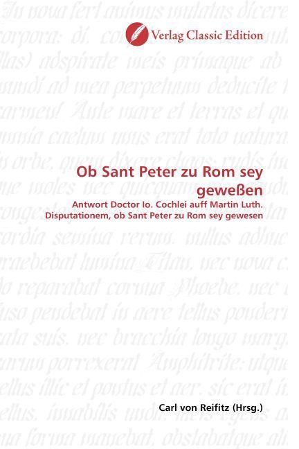 Produktbild: Ob Sant Peter zu Rom sey gewe&szlig;en