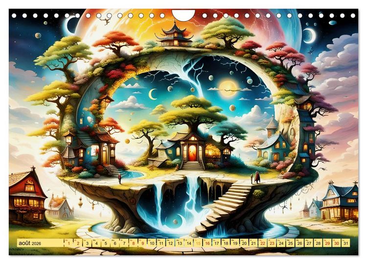 Produktbild: Des Portes imaginaires (Calendrier mural 2026 DIN A4 vertical), CALVENDO calendrier mensuel