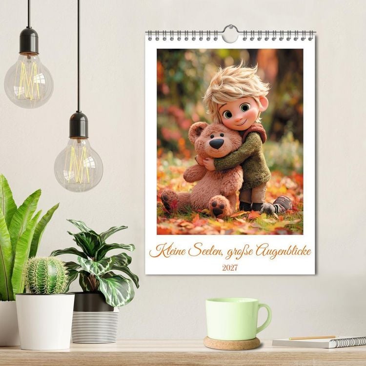 Produktbild: Kleine Seelen, gro&szlig;e Augenblicke (Wandkalender 2027 DIN A4 hoch), CALVENDO Monatskalender