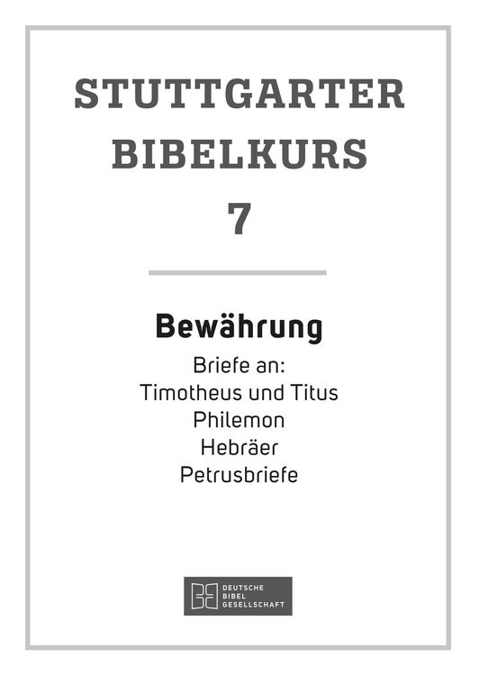 Produktbild: Bew&auml;hrung