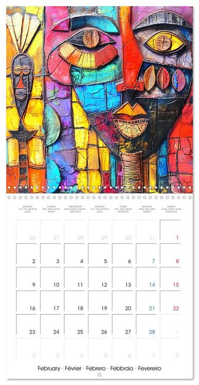 Produktbild: Colorful Raw Art (Wall Calendar 2026 12 &times; 12 Inch) CALVENDO 12 Month Wall Calendar