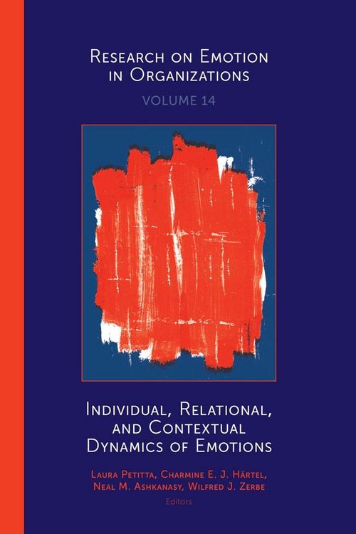 Produktbild: Individual, Relational, and Contextual Dynamics of Emotions