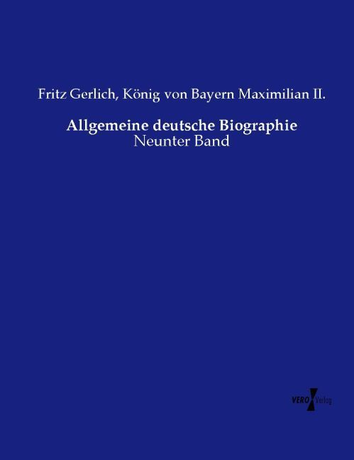 Produktbild: Allgemeine deutsche Biographie