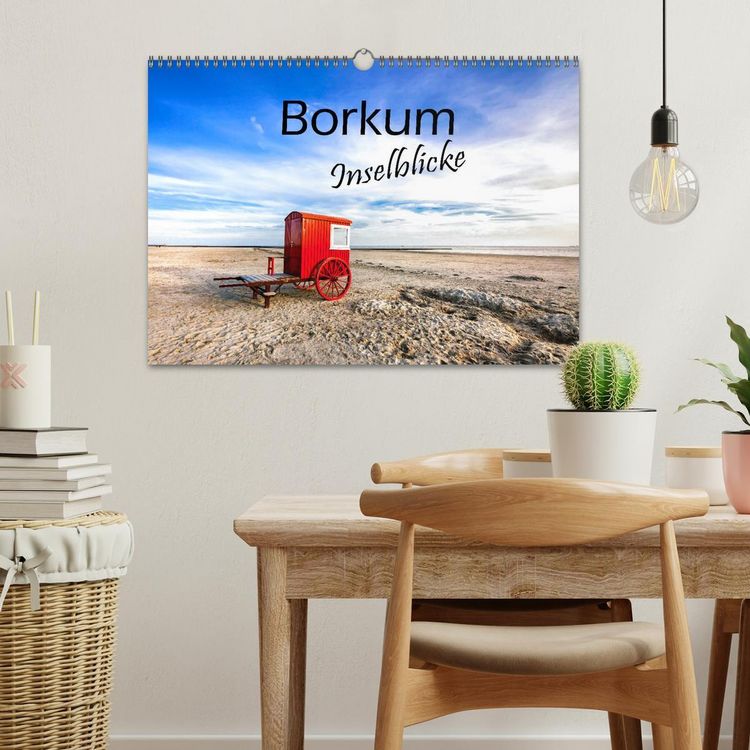 Produktbild: Borkum - Inselblicke (Wandkalender 2026 DIN A3 quer), CALVENDO Monatskalender