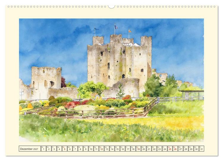 Produktbild: Irland - Spektakul&auml;re Natur und Geschichte (hochwertiger Premium Wandkalender 2027 DIN A2 quer), Kunstdruck in Hochglanz